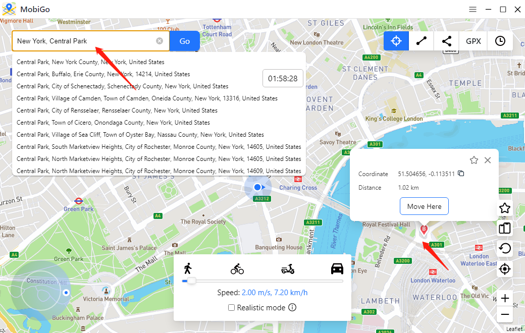 Elija una ubicación o haga clic en el mapa para cambiar de ubicación