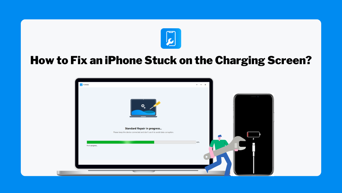 Wéi Fix en iPhone Stuck um Ladebildschierm