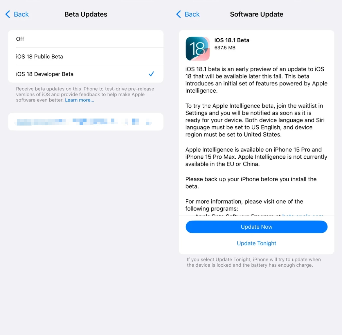 dapatkan ios 18 versi beta