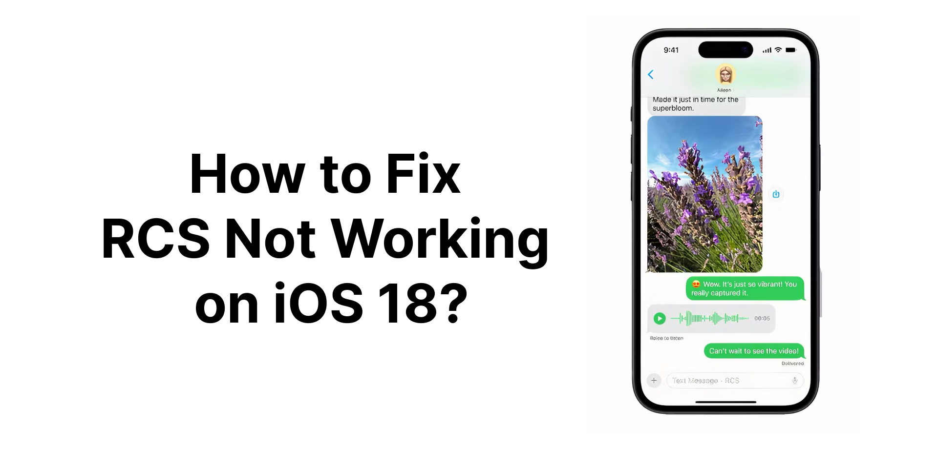 rcs not working on ios 18